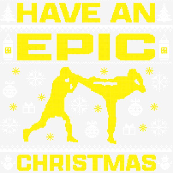 Christmas Jumper Body White Yellow Thumbnail